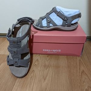 Easy Spirit Taupe Adjustable Sandals Comfort sz 5.5 New in Box